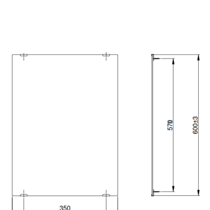 Gương soi hình chữ nhật hiện đại loại nhỏ TOTO YM4560A
