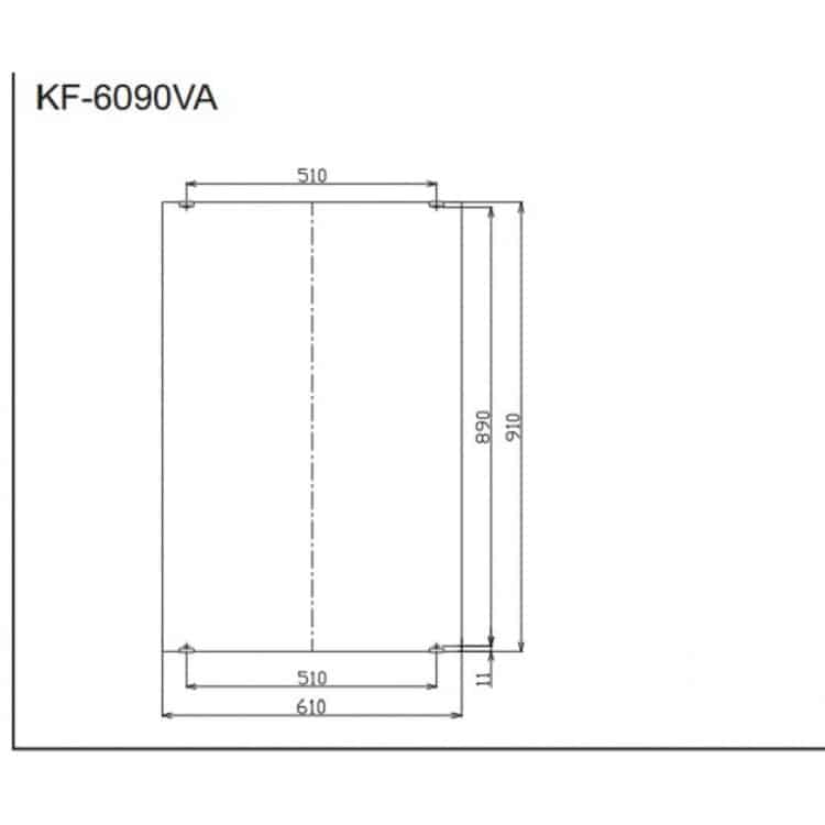Gương nhà tắm vuông sang trọng Inax KF-6090VA