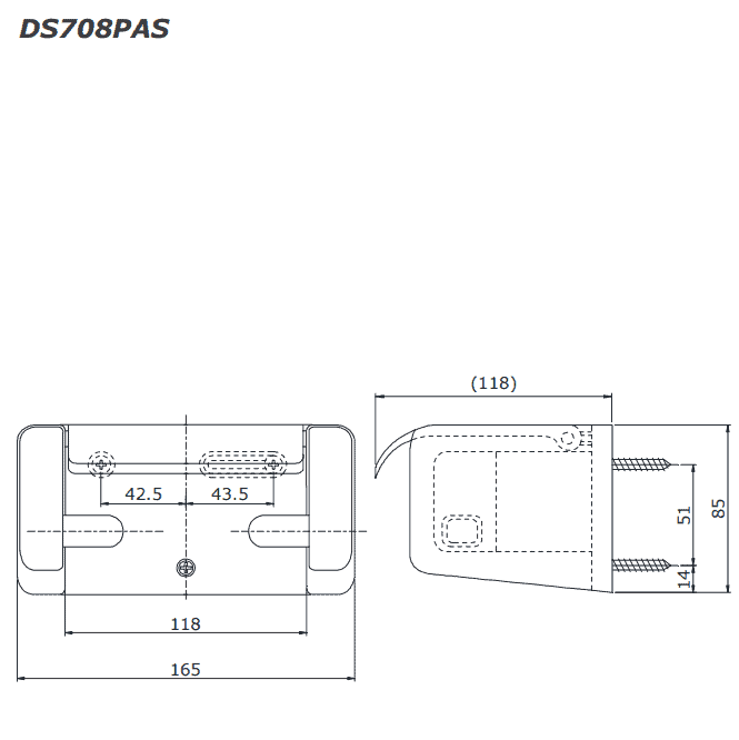Móc treo giấy vệ sinh cao cấp TOTO DS708PAS 2