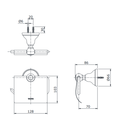 Móc treo giấy vệ sinh phiên bản đặc biệt Curio TOTO TX703AC