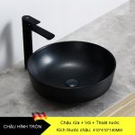 Bồn rửa mặt bàn kết hợp vòi rửa và bộ xả DL6001E