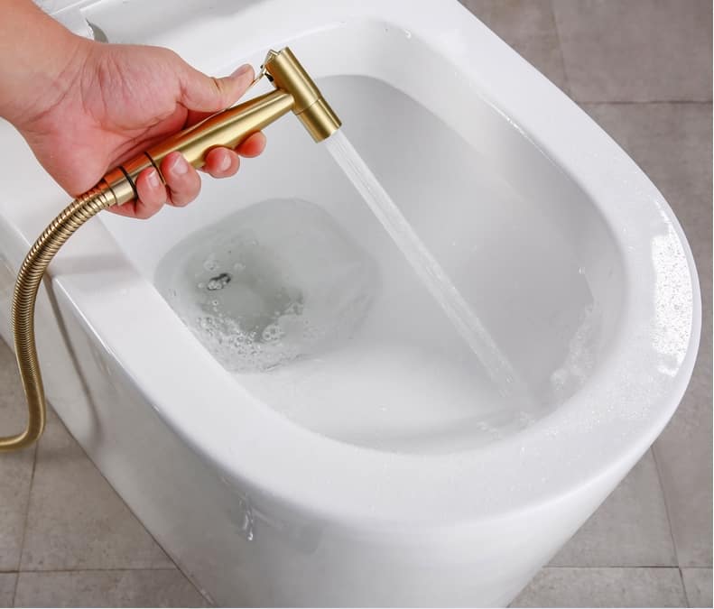 Vòi xịt vệ sinh toilet phòng tắm bằng đồng DL220 9