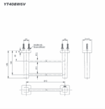 thanh vắt khăn đơn cao cấp TOTO YT408W6V