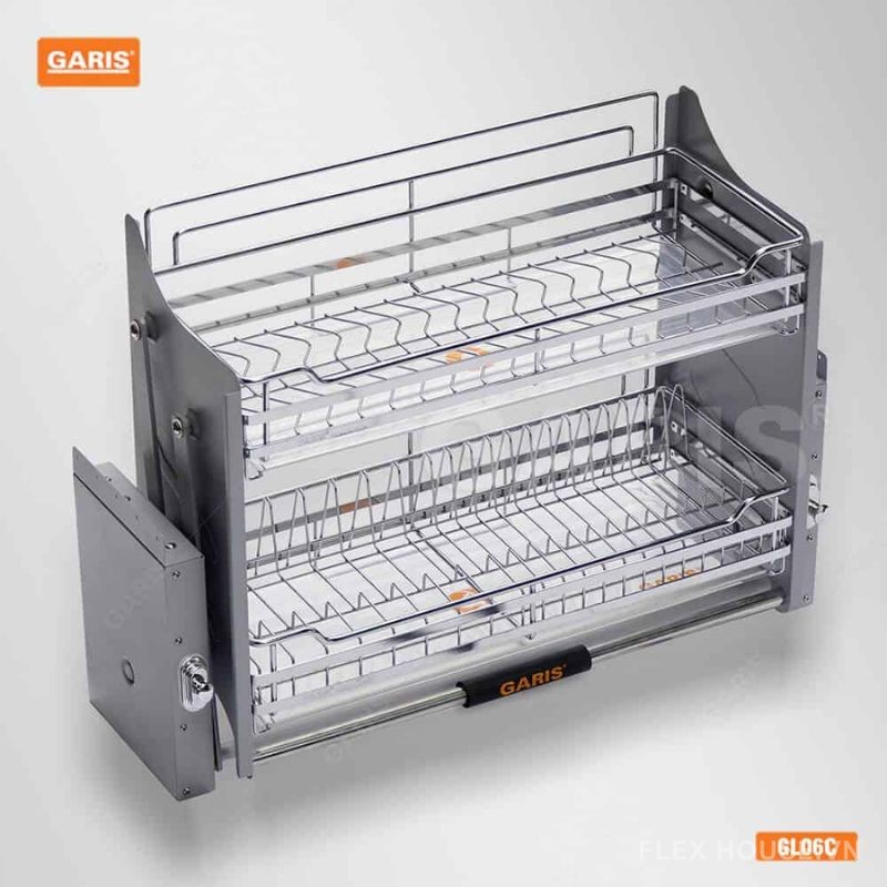 Giá bát nâng hạ đa năng tủ bếp trên Garis BH06.600-900