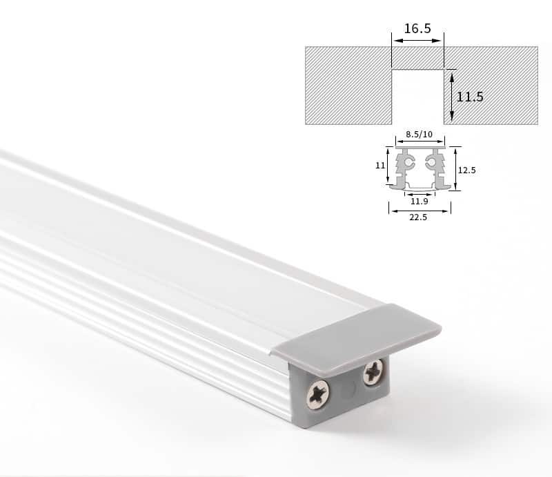 Đèn LED âm tủ mặt đèn ngang bản to 16mm HM-311 4