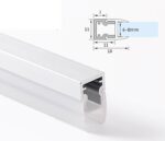 Đèn LED âm tủ kẹp kính 8mm HM-312B