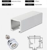 Ray trượt cho cửa lùa xếp dày 3mm MONZ-DG-WX002