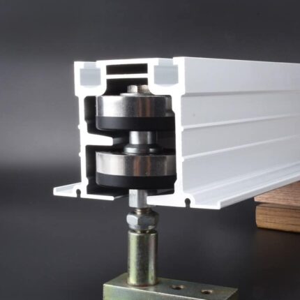 Bộ ray trượt cửa xếp tải trọng 400kg WXDL-004