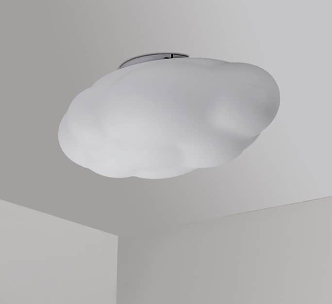 Đèn trần trang trí phòng đám mây màu trắng XL2018H 9