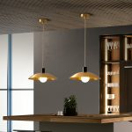 Đèn thả đồng nguyên tấm XL9034