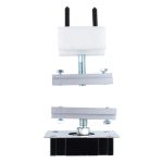 Bộ phụ kiện cửa lùa xếp kính cường lực bằng inox WKBL-TDZ
