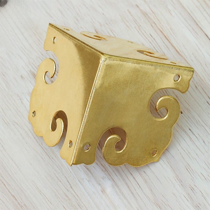 Ốp bảo vệ bằng đồng cho cạnh bàn, góc hộp gỗ NAD.T4101 6