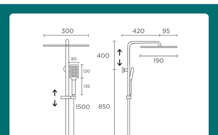 Bộ sen tắm bằng đồng cao cấp DL6006/8