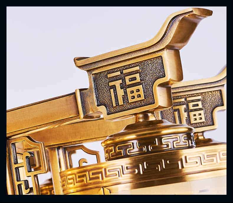 Đèn chùm thả bằng đồng thau phong cách Trung Hoa ZQ8554 13