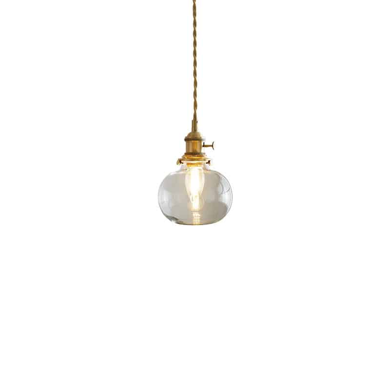 Đèn thả thuỷ tinh chân đồng nguyên chất XL6932A 14