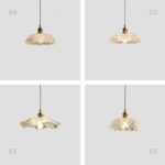 Đèn thả bằng đồng nguyên chất bầu chụp thuỷ tinh XL6932C