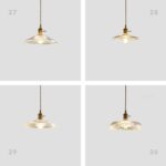 Đèn thả bằng đồng nguyên chất bầu chụp thuỷ tinh XL6932D