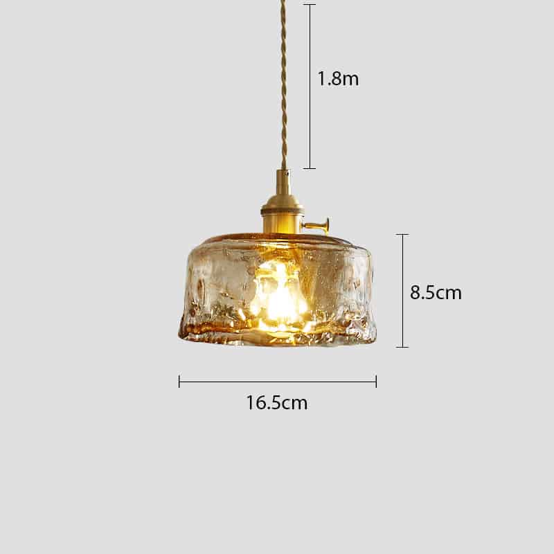 Đèn thả trần bằng thuỷ tinh nâu kiểu hiện đại XL6932F 10
