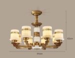 Đèn thả trần bằng đồng cho nhà kiểu Trung Quốc hiện đại ZQ6766.B96.42