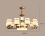 Đèn thả trần bằng đồng cho nhà kiểu Trung Quốc hiện đại ZQ6766.C106.49