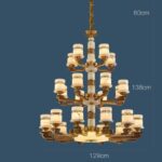 Đèn thả trần bằng đồng cho nhà kiểu Trung Quốc hiện đại ZQ6766.E129.138