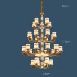 Đèn thả trần bằng đồng cho nhà kiểu Trung Quốc hiện đại ZQ6766.F129.178