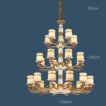 Đèn thả trần bằng đồng cho nhà kiểu Trung Quốc hiện đại ZQ6766.G129.138