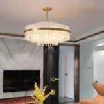 Đèn thả trần bằng đồng pha lê cao cấp ZQ0700