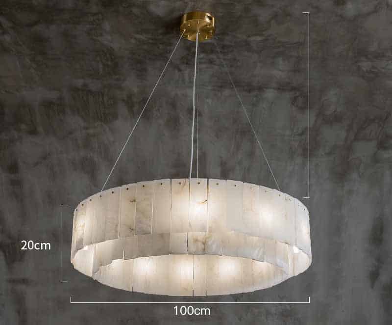 Đèn thả trần đá marble kiểu hiện đại ZQ2530.100.20