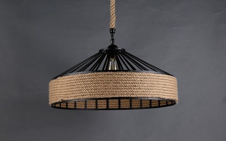 Đèn thả trần lồng úp dây gai phong cách công nghiệp retro XL3914 29