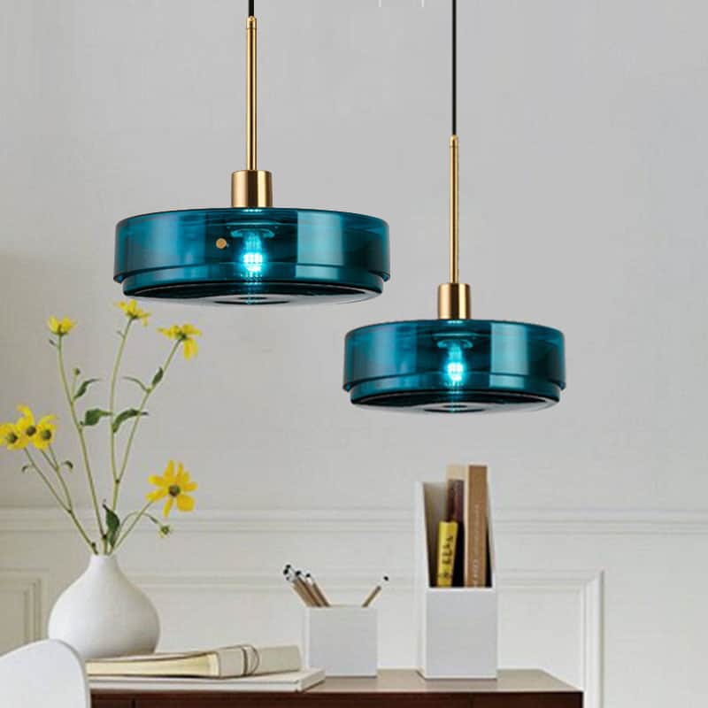 Đèn thả trần tròn xanh ngọc WL9974