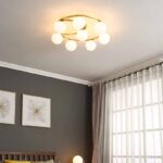 Đèn trần bằng đồng thau hình bong bóng ZQ4276