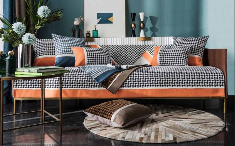 Drap bọc ghế sofa Chenille kẻ sọc YY2901A 10