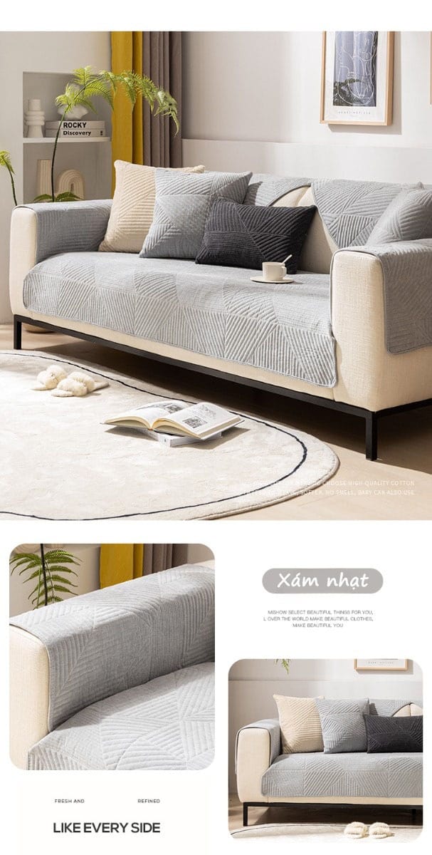 Drap bọc ghế sofa sọc ngẫu nhiên YY2401 14