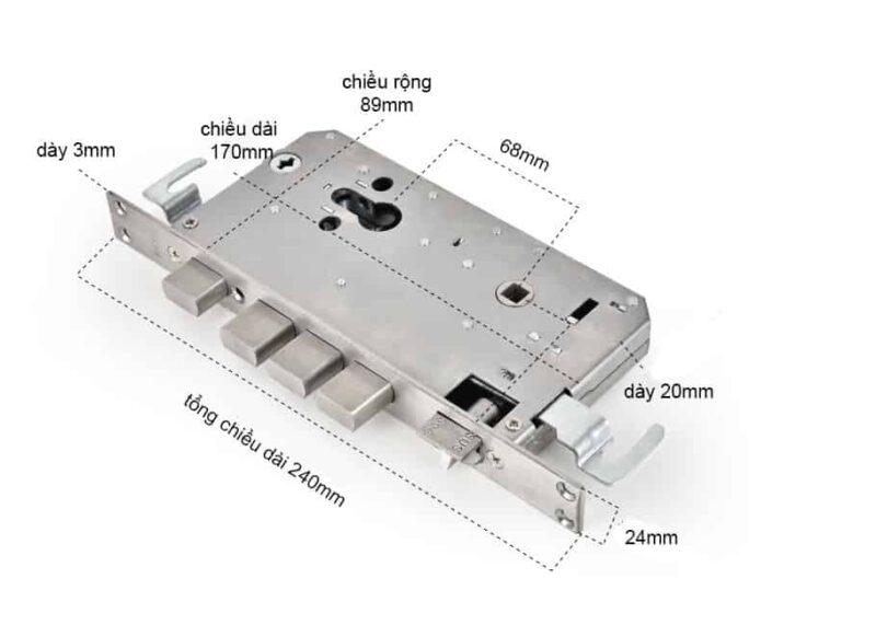 Khoá chống trộm bằng inox cao cấp FG-906 7