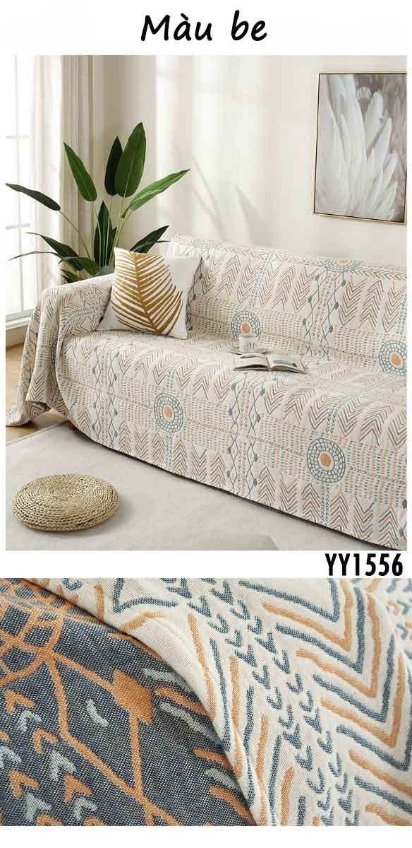Tấm phủ ghế sofa cotton phong cách Bohemian YY1556 9
