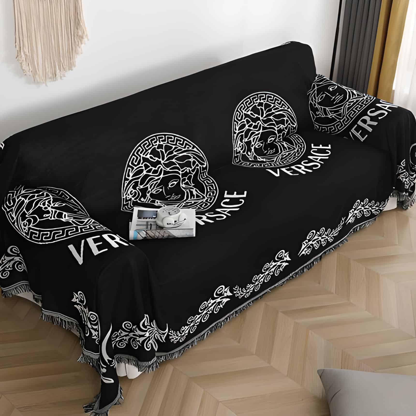 Tấm phủ ghế sofa hai mặt hoa văn Versace YY2302 11