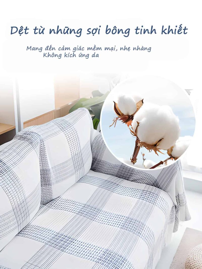 Tấm phủ ghế sofa hoạ tiết Waffle YY1402A 5