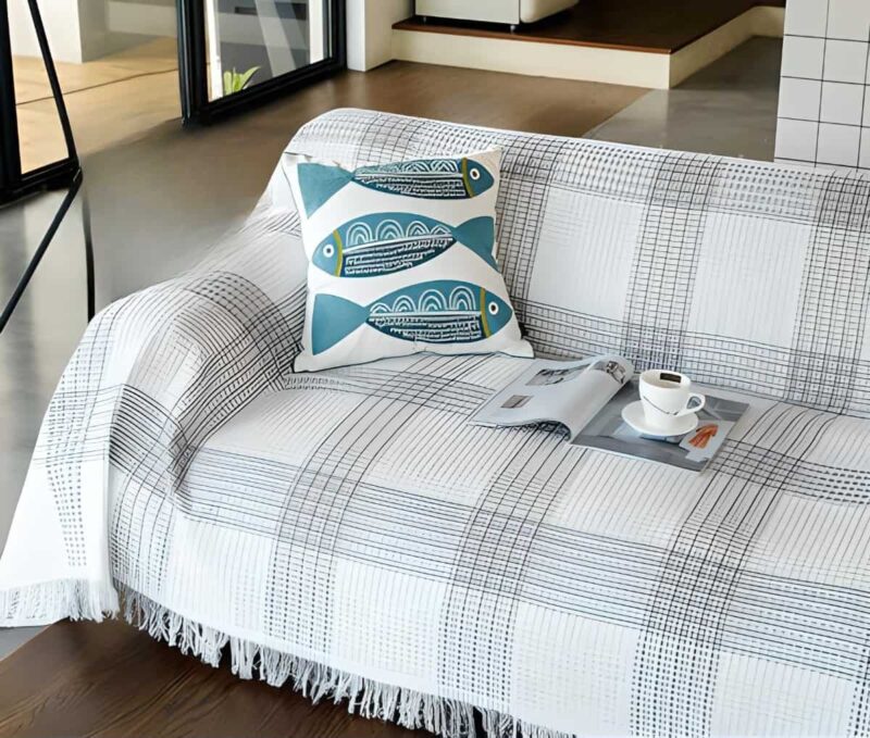 Tấm phủ ghế sofa hoạ tiết Waffle YY1402A 2