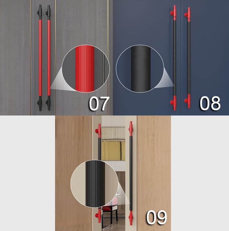 Tay nắm hợp kim nhôm hình ống sang trọng DOR9635 12