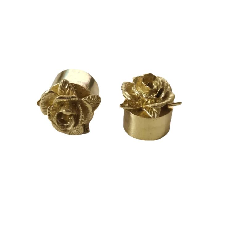 Tay nắm tủ đồng thau bệ hoa hồng SBD3167 6