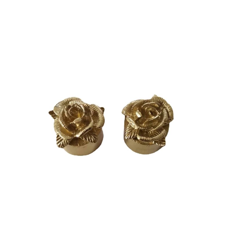 Tay nắm tủ đồng thau bệ hoa hồng SBD3167 4