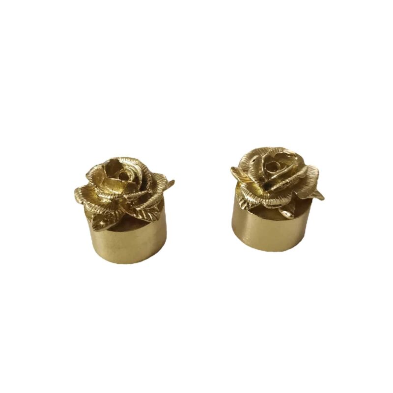 Tay nắm tủ đồng thau bệ hoa hồng SBD3167 3