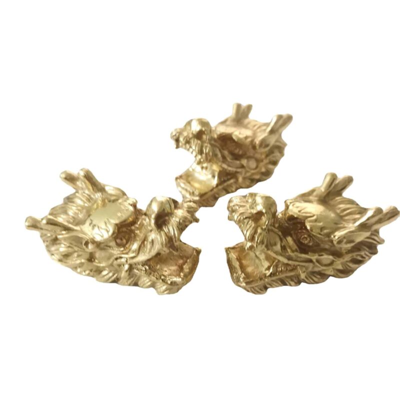 Tay nắm tủ đồng thau biểu tượng đầu rồng SBD5872 4