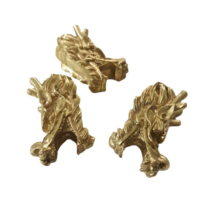 Tay nắm tủ đồng thau biểu tượng đầu rồng SBD5872 6