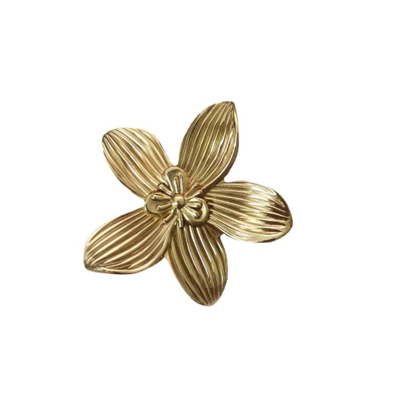 Tay nắm tủ đồng thau bông hoa năm cánh SBD8329 2