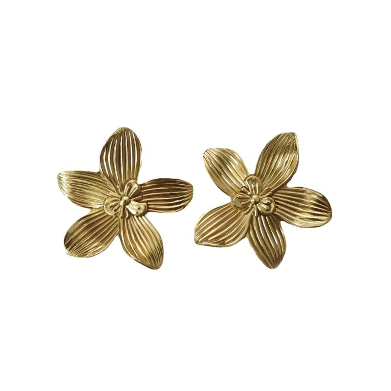 Tay nắm tủ đồng thau bông hoa năm cánh SBD8329 3