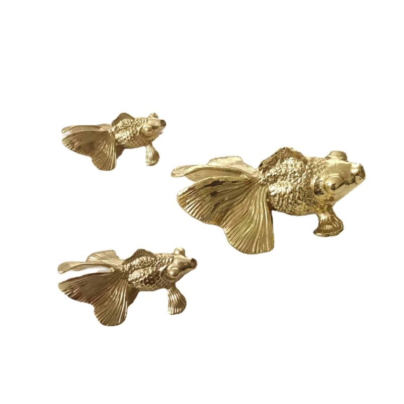 Tay nắm tủ đồng thau cá vàng tung tăng SBD9033 3