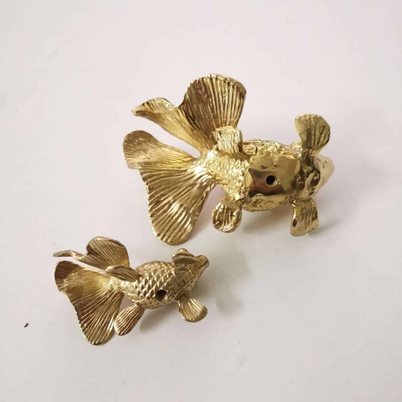 Tay nắm tủ đồng thau cá vàng tung tăng SBD9033 8