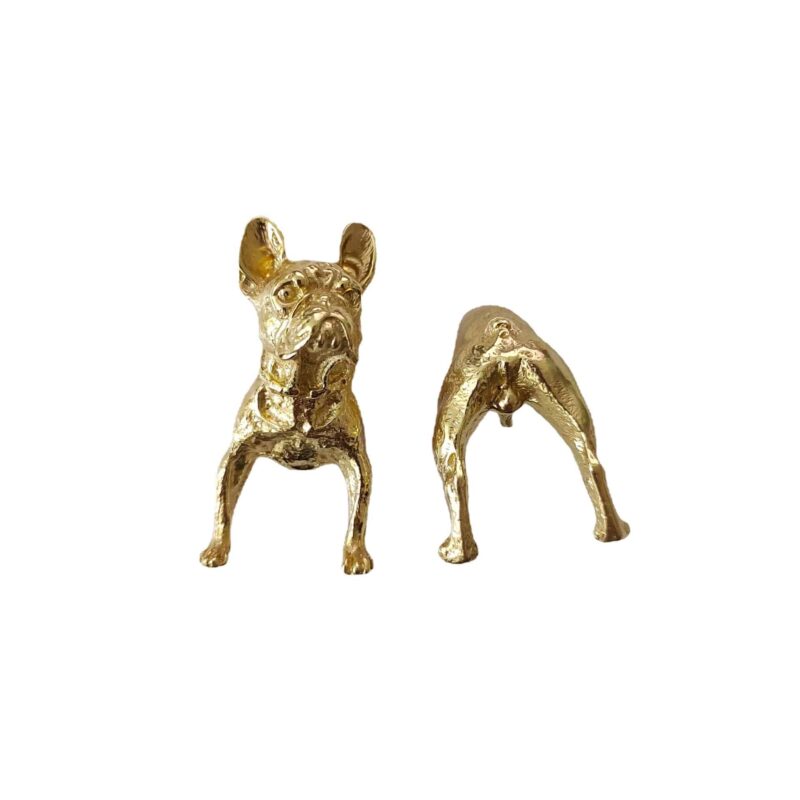 Tay nắm tủ đồng thau đầu đuôi chó Pitbull SBD9132 3